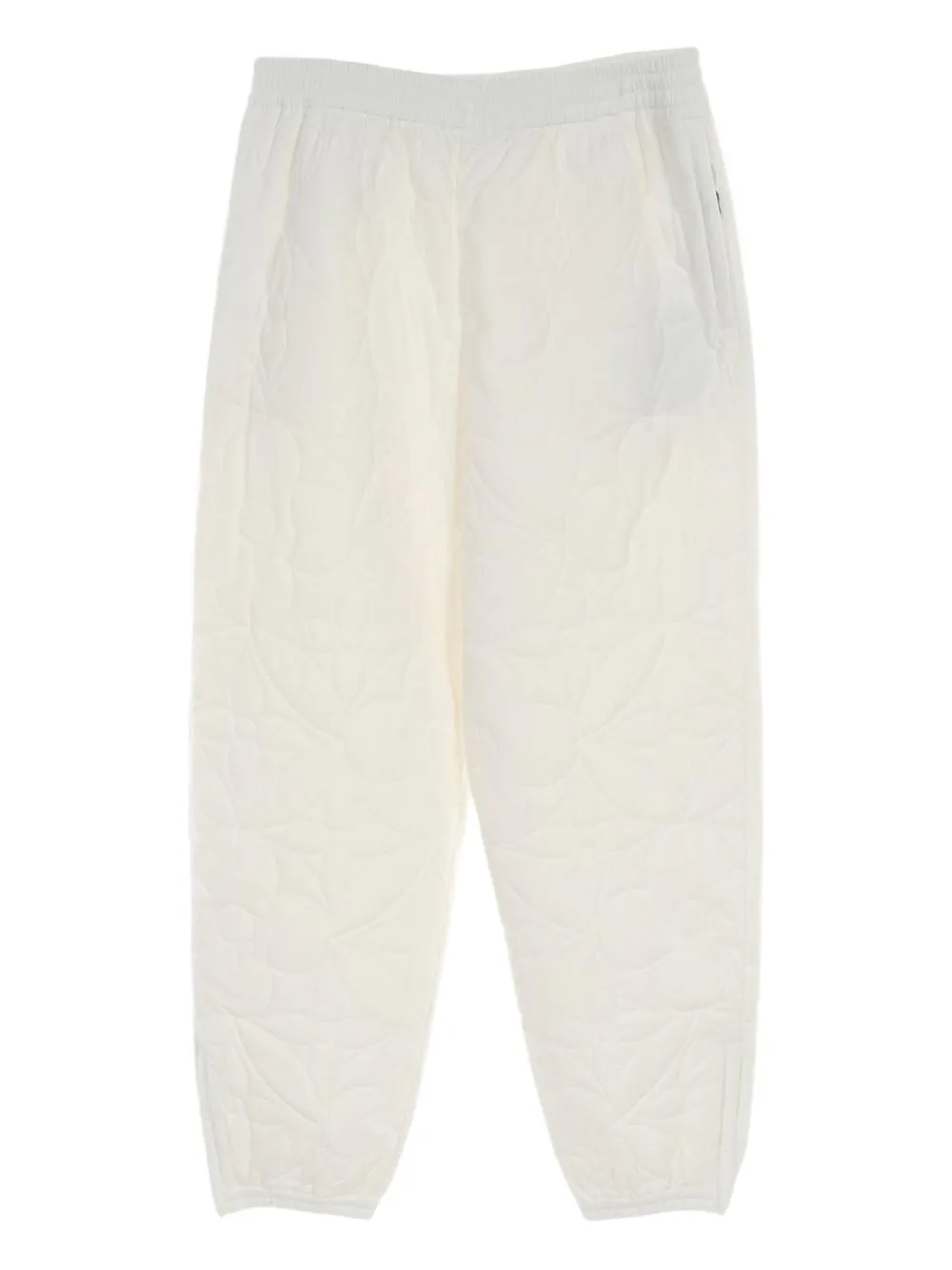 Pre-owned Louis Vuitton 2010s Monogram Quilted Joggers In White