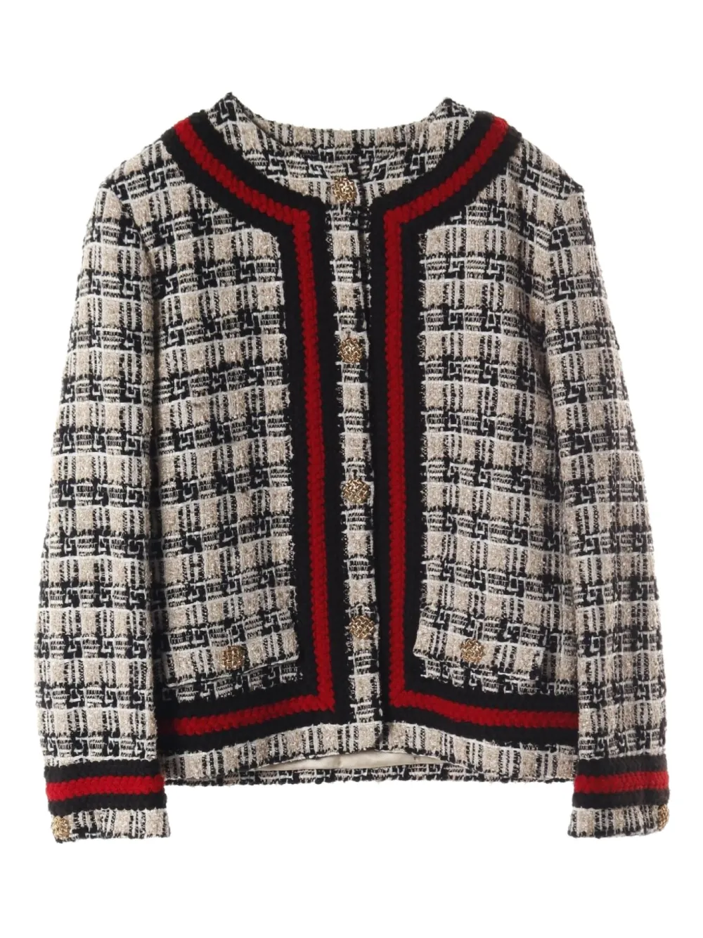 Gucci Pre-Owned Giacca Square G in tweed anni 2010 | toni neutri | Image 1