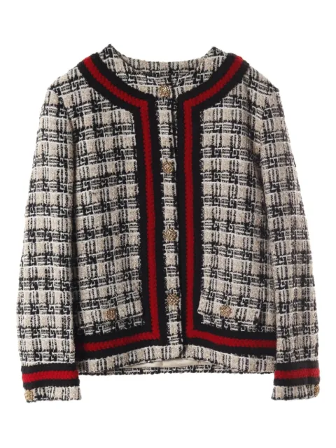 Gucci Pre-Owned 2010s Square G tweed jacket