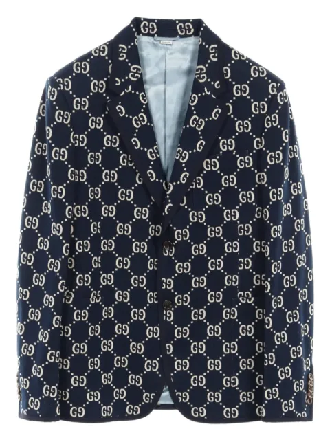 Gucci Pre-Owned 2010s GG Damier jacquard blazer