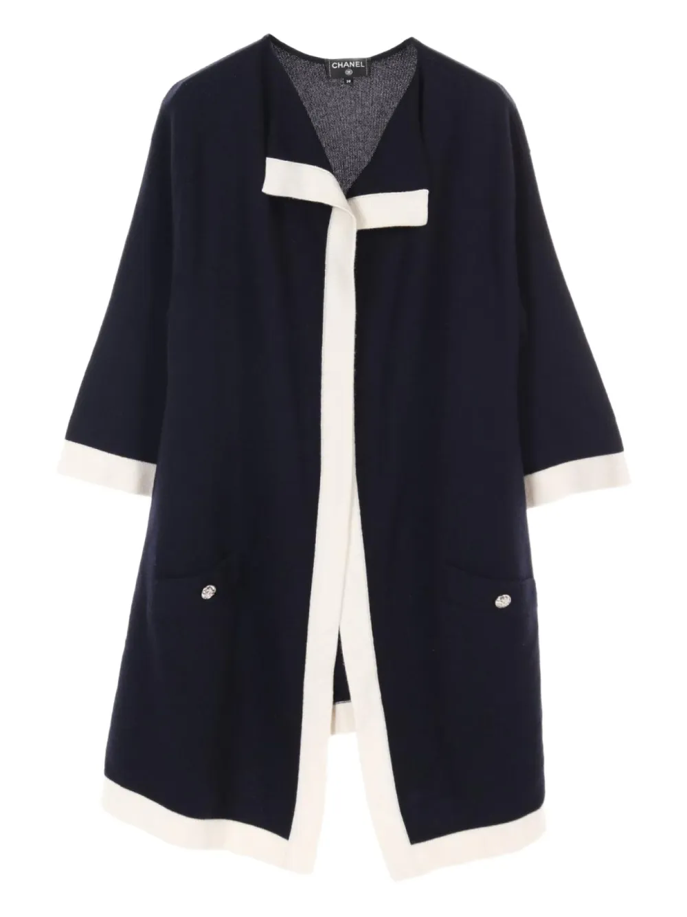 CHANEL Pre-Owned 1986-1988 Coco Mark cardigan | Blue | Image 1