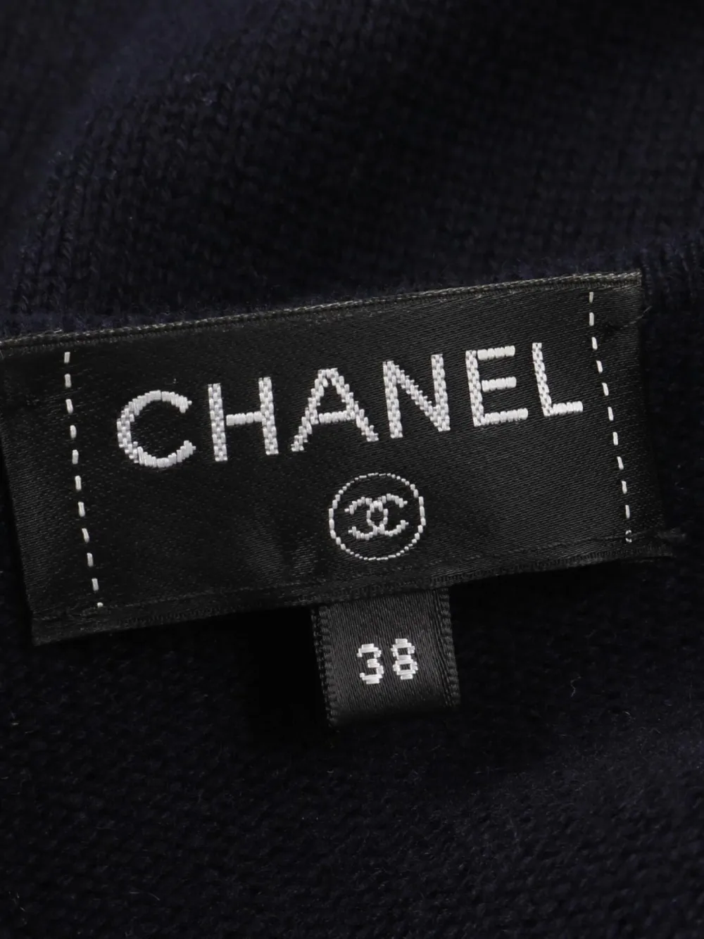 Pre-owned Chanel 1986-1988 Coco Mark Cardigan In Blue