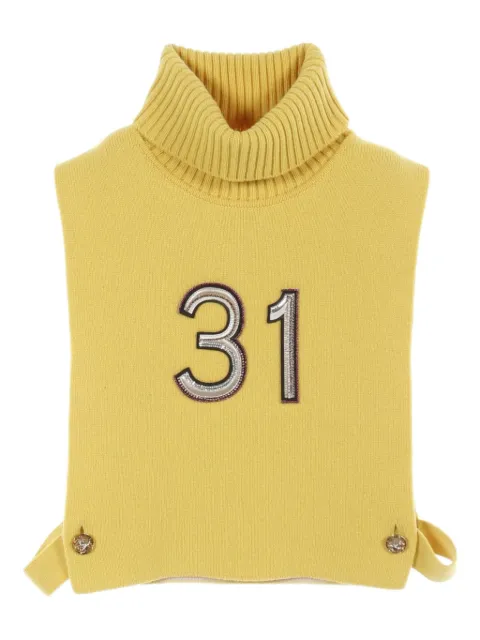 CHANEL Pre-Owned chaleco con cuello vuelto 1986-1988