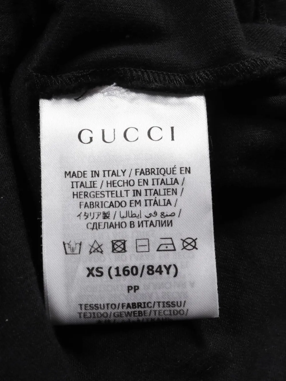 Pre-owned Gucci 2010s Cropped T-shirt In Black