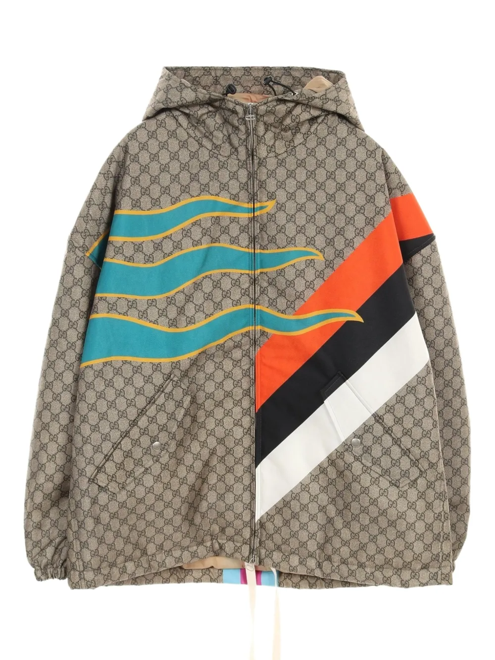 Gucci Pre-Owned Giacca in tessuto GG Supreme con cappuccio anni 2010 | toni neutri | Image 1
