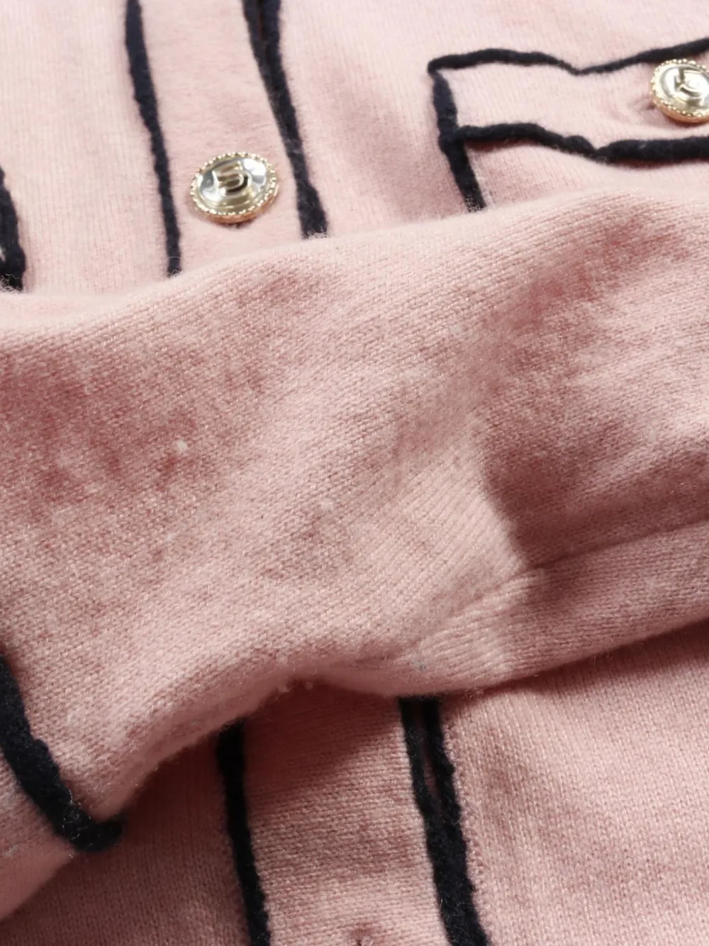 Pre-owned Chanel 1986-1988 Cashmere Cardigan In Pink