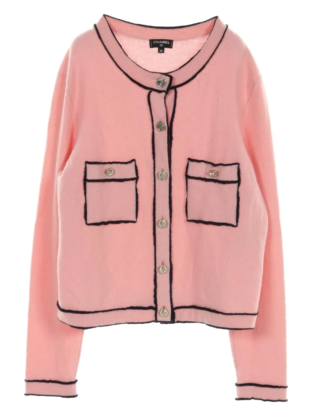 CHANEL Pre-Owned 1986-1988 cashmere cardigan | Pink | Image 1