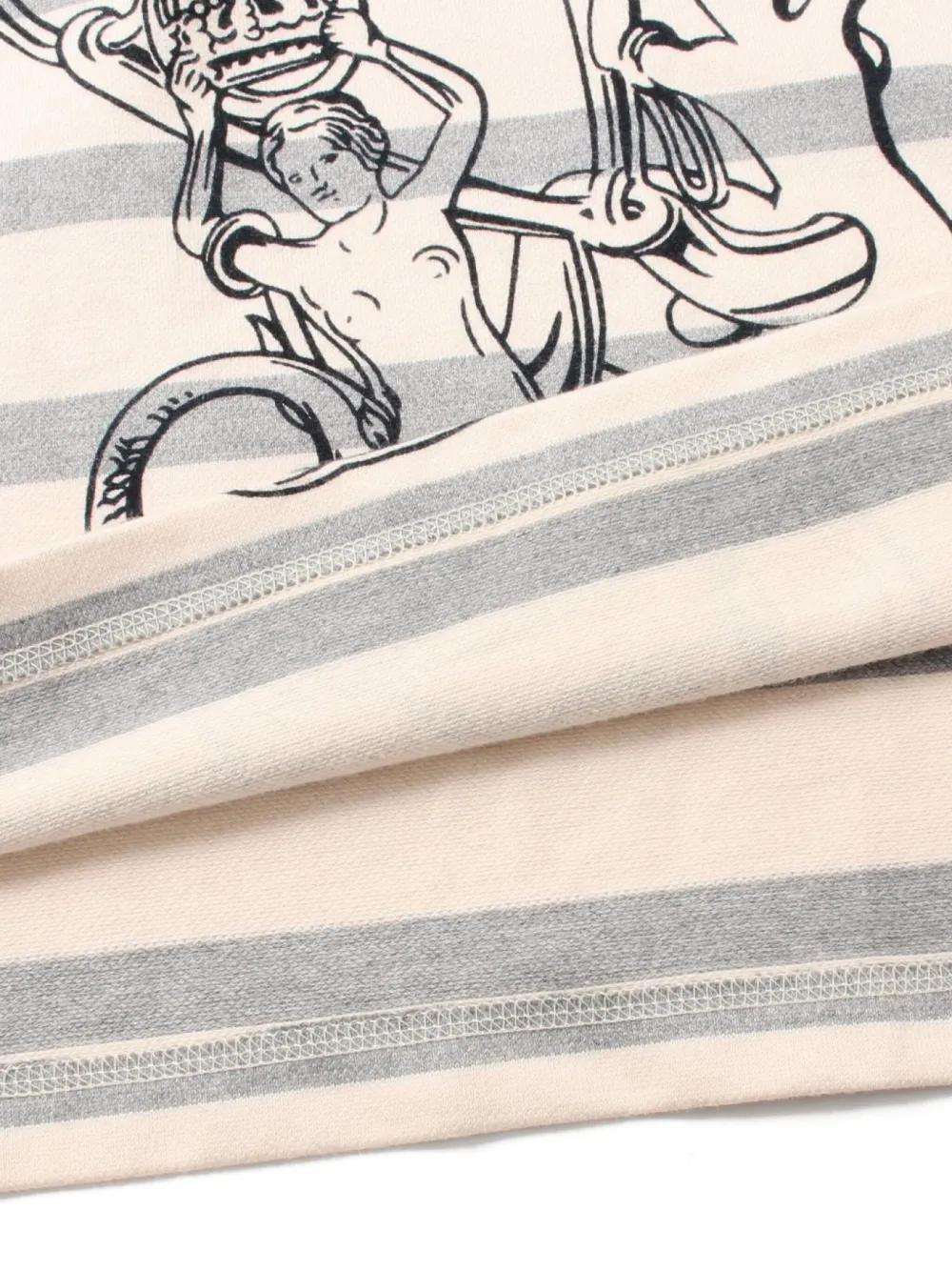 Pre-owned Hermes 10's Mariniere Mini Dress In Neutrals