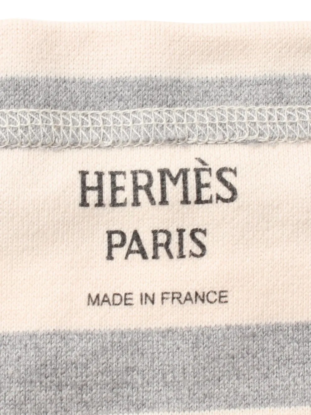 Pre-owned Hermes 10's Mariniere Mini Dress In Neutrals