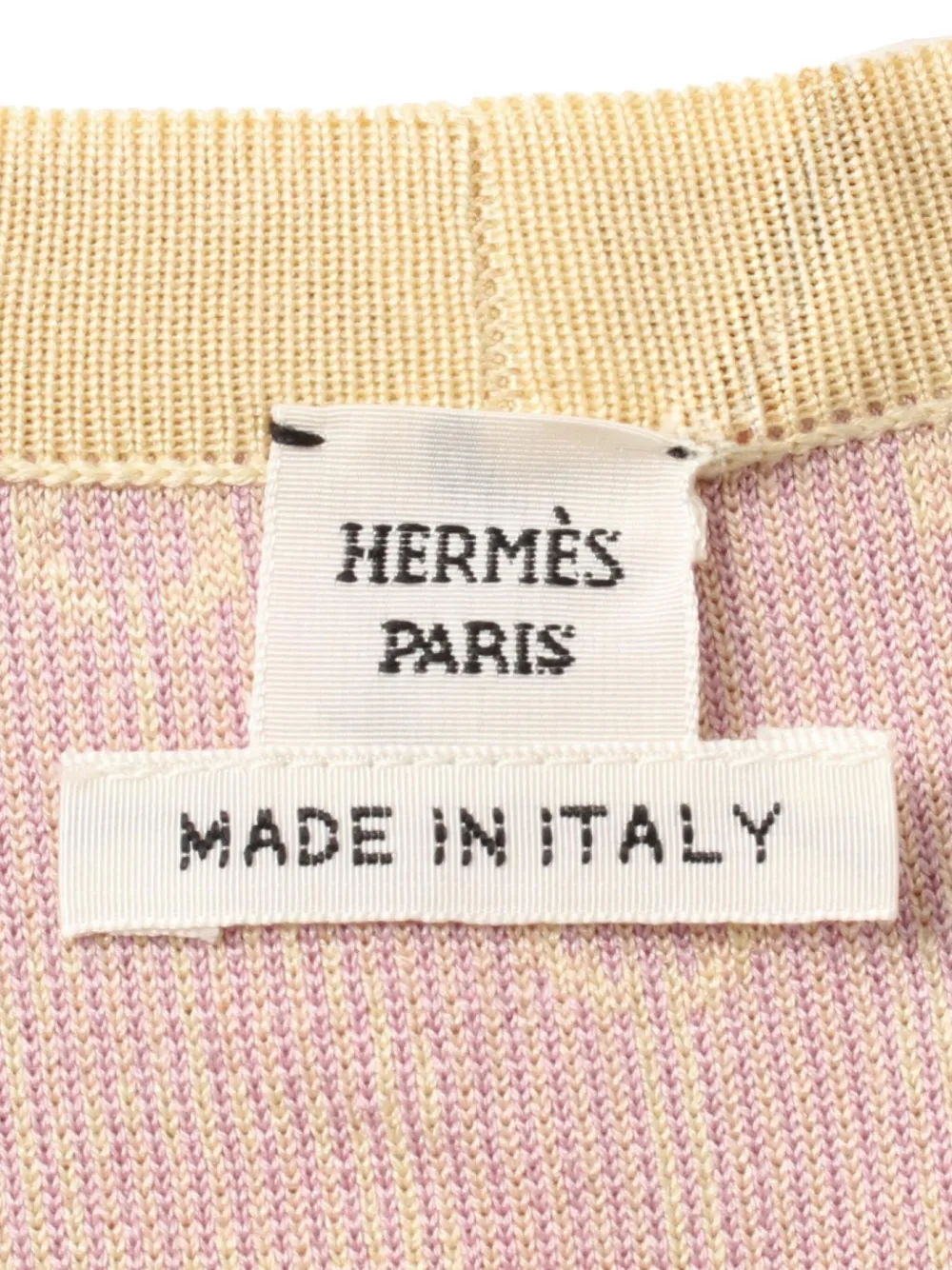 Pre-owned Hermes 2010s Culiquetis Cricketis Cardigan In Neutrals