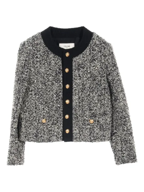 Céline Pre-Owned chamarra de tweed 2010