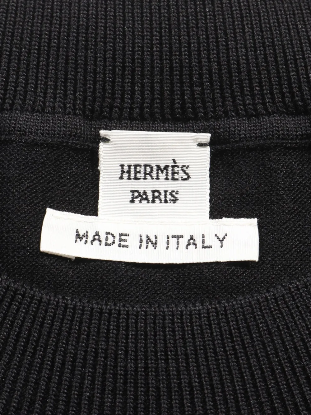 Pre-owned Hermes 2010s H Lift Silk Dress In Black
