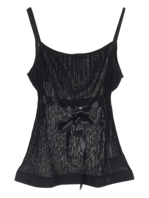 CHANEL Pre-Owned 1986-1988 ribbon-fastening top