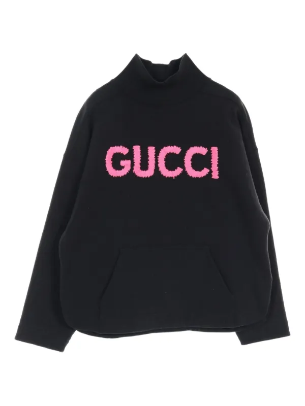 Gucci Pre-Owned 10's logo-embroidered Sweater Black Farfetch