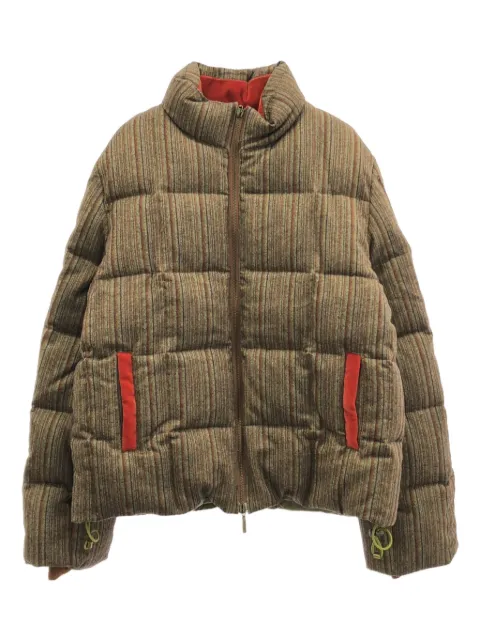 Etro Pre-Owned chamarra capitonada con motivo de rayas 2010