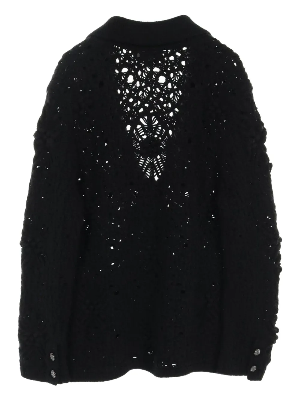 CHANEL Pre-Owned 1986-1988 open-knit cardigan | Image 2