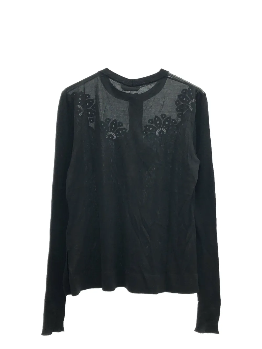 Pre-owned Fendi 10's Silk Cardigan In Black