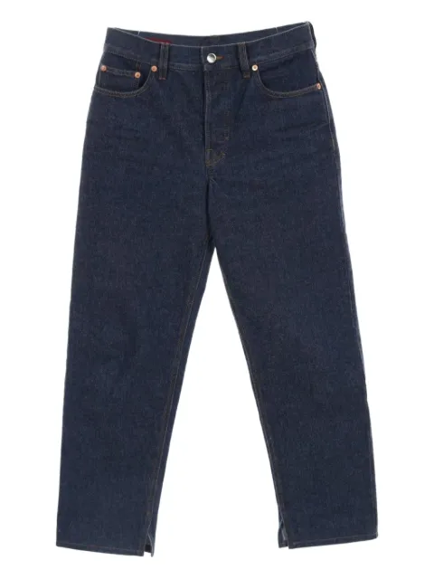 Gucci Pre-Owned 2010s logo-patch jeans