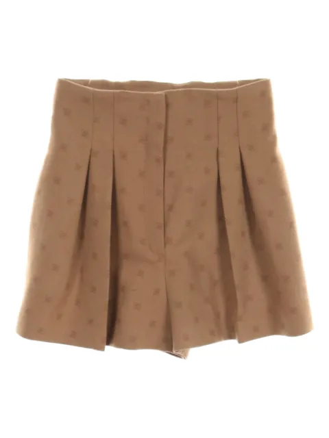 Fendi Pre-Owned 2010s monogram wool-cashmere culottes