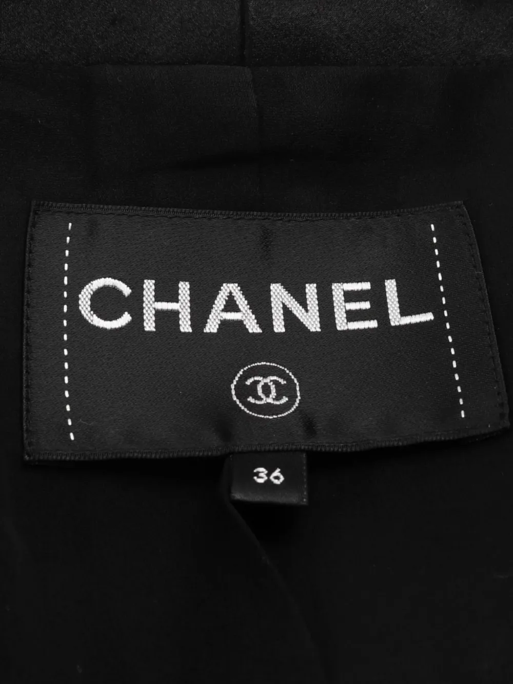 Pre-owned Chanel 1986-1988 Belted Jacket In Black