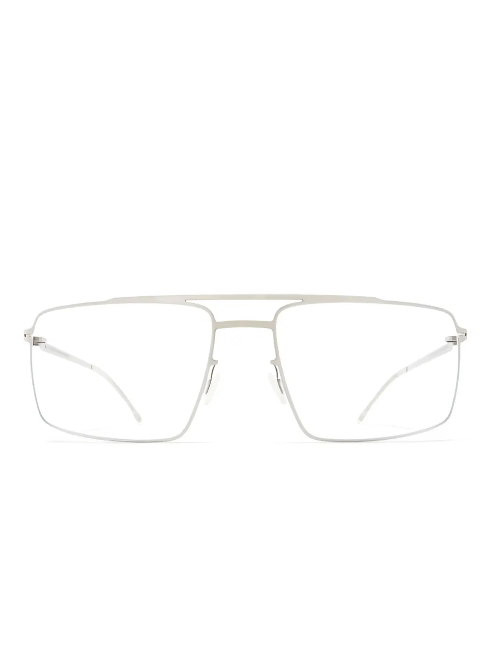 Mykita Pen 51 square-frame glasses - シルバートーン Mykita Pen 51 square-frame glasses - シルバートーン