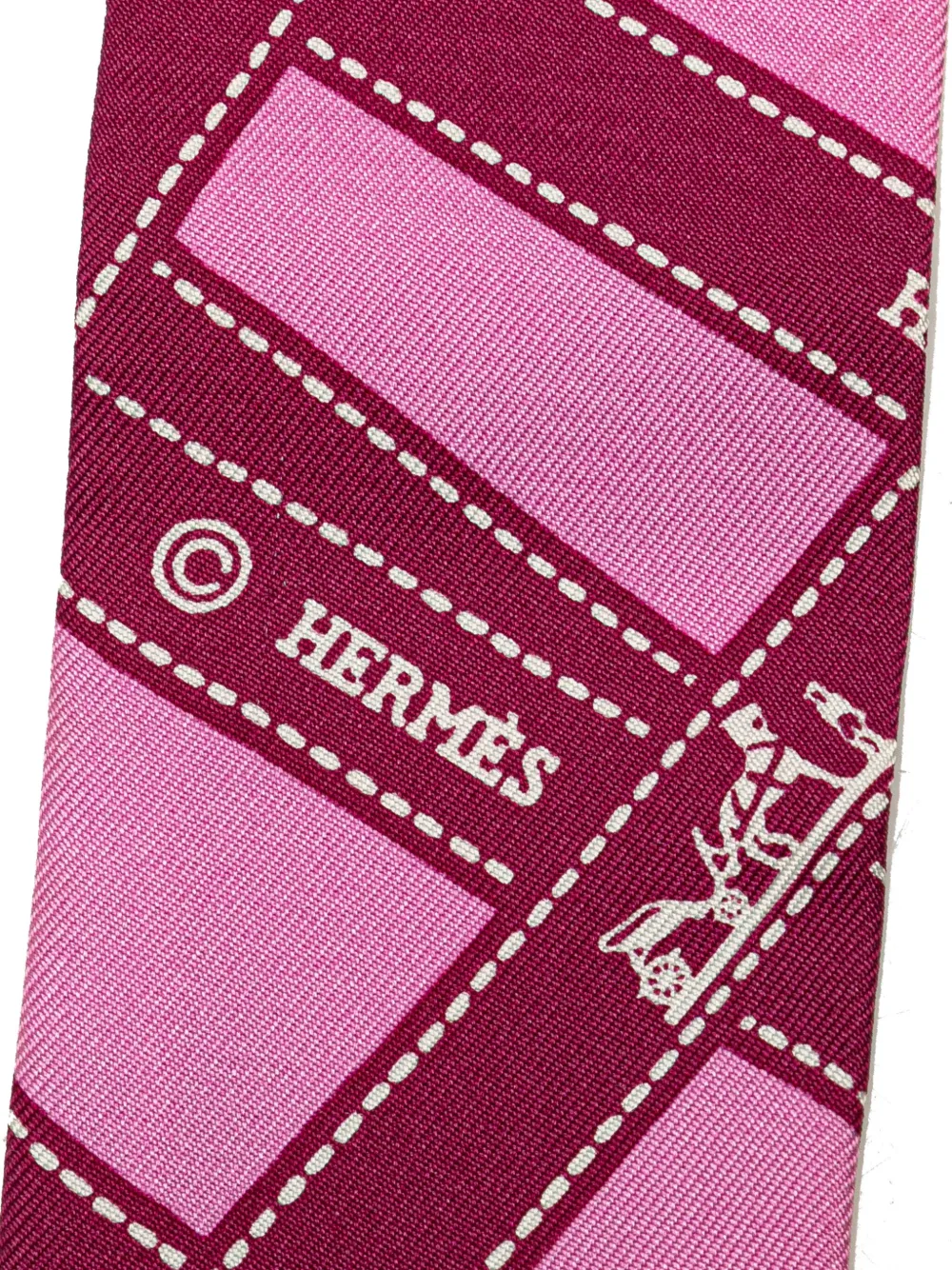 Hermès Pre-Owned mascada Twilly de seda Bolduc Au Carre del siglo XX | Image 2