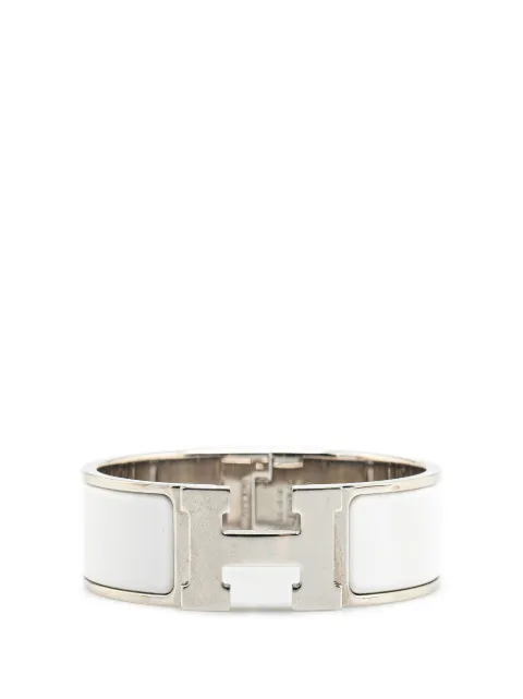 Hermès Pre-Owned pulsera del siglo XX Wide Enamel Clic Clac H Bracelet PM