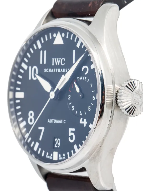 IWC Schaffhausen Pre-owned Big Pilot 44 Mm Zwart FARFETCH NL