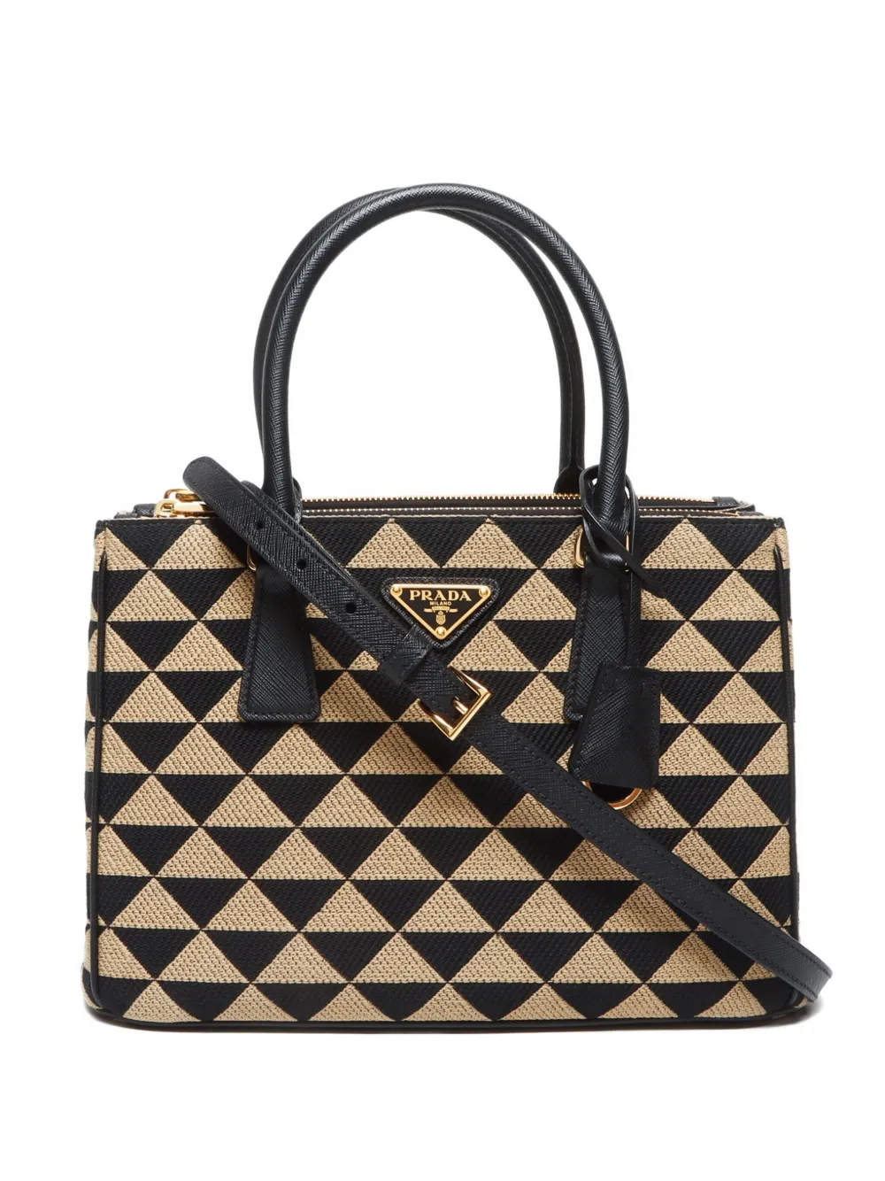Prada Pre-Owned 2024-2025 ガレリア ショルダーバッグ - ニュートラル Prada Pre-Owned 2024-2025 ガレリア ショルダーバッグ - ニュートラル
