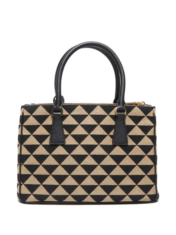 Prada Pre-Owned 2024-2025 Galleria Shoulder Bag Neutrals