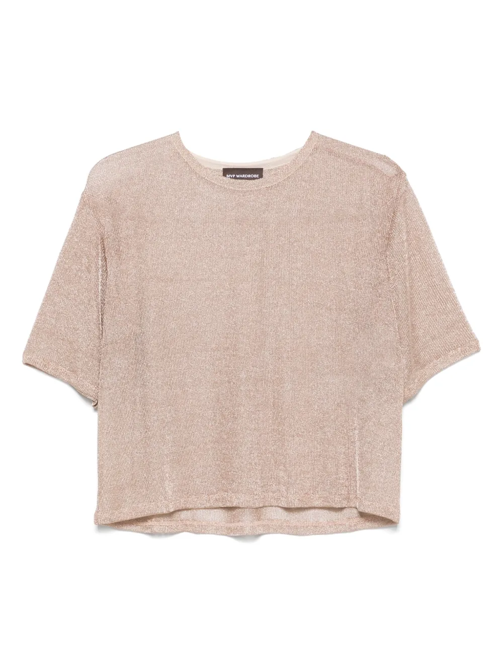 mvp wardrobe top de lúrex | marrón | Image 1