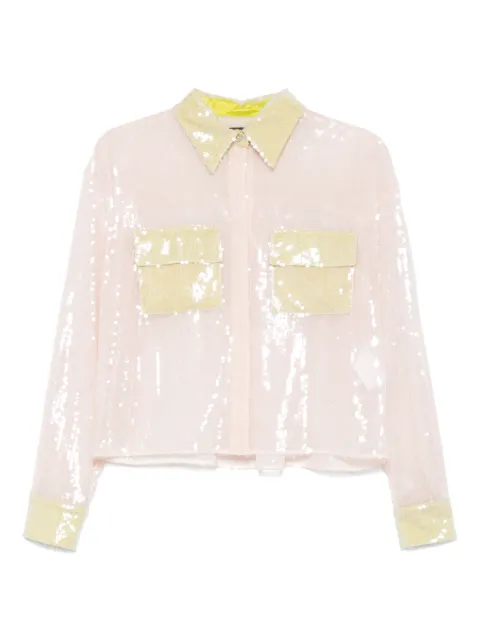 mvp wardrobe camisa con lentejuelas