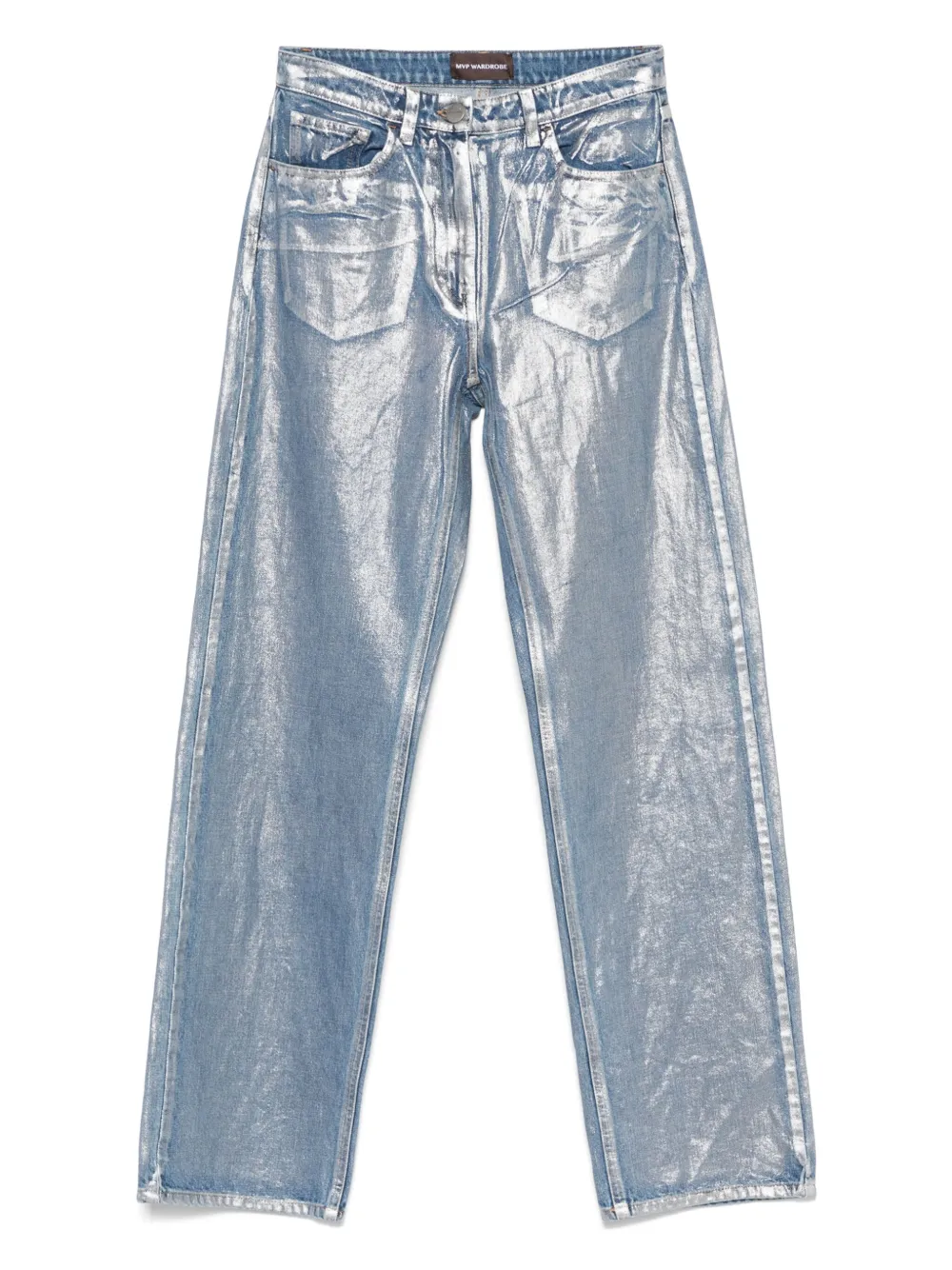mvp wardrobe メタリック ジーンズ - ブルー mvp wardrobe メタリック ジーンズ - ブルー