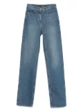 mvp wardrobe logo-patch jeans - Blue
