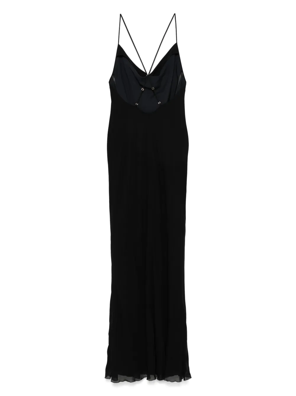 Mvp wardrobe Gedrapeerde maxi-jurk - Zwart