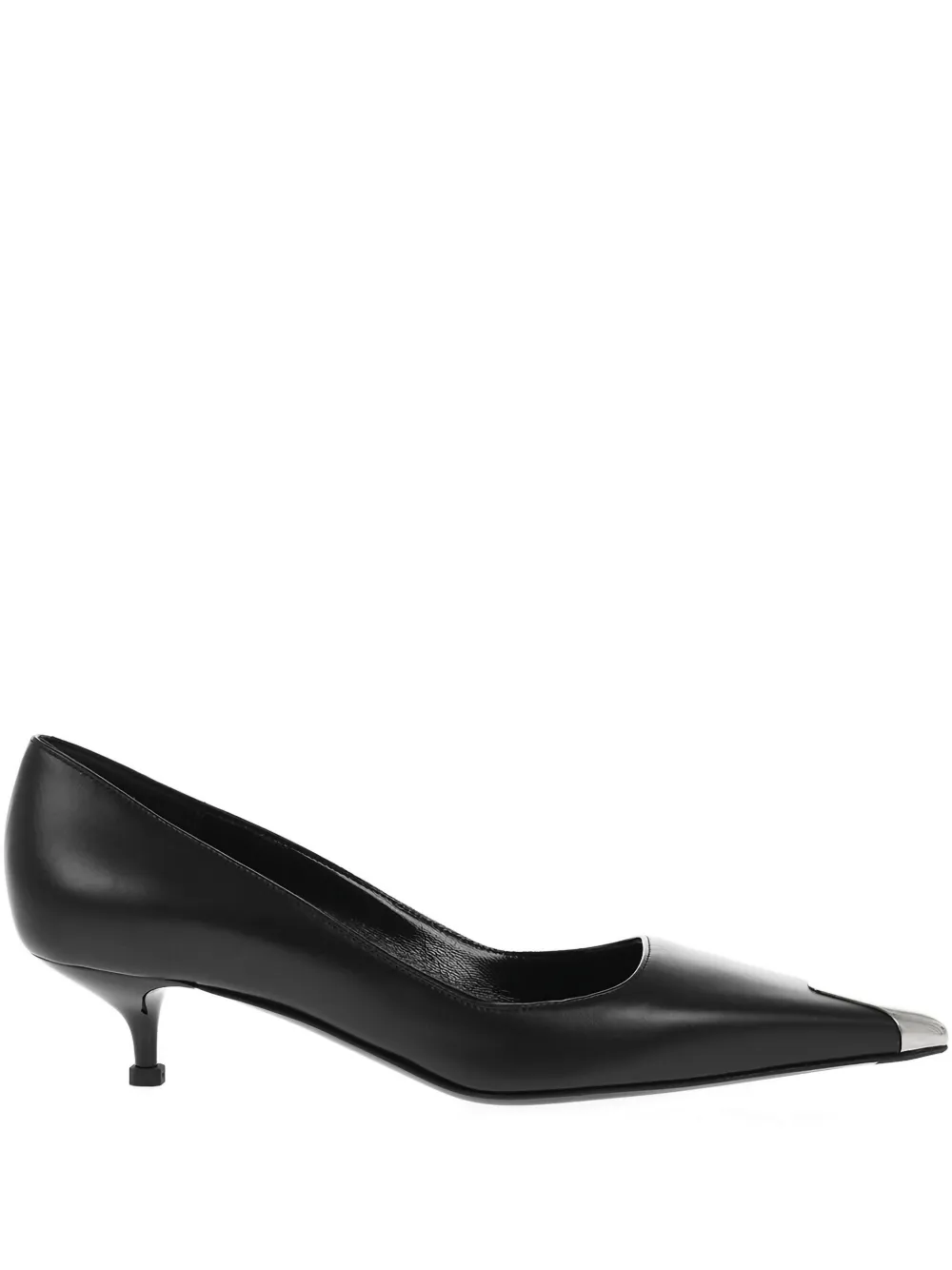 Alexander McQueen metallic-toe pumps Black