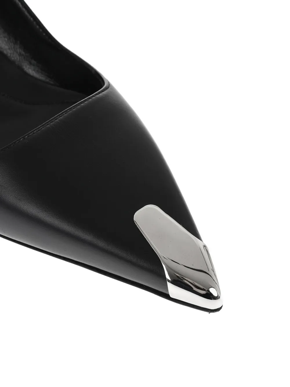 Alexander McQueen Pumps met metallic neus Zwart