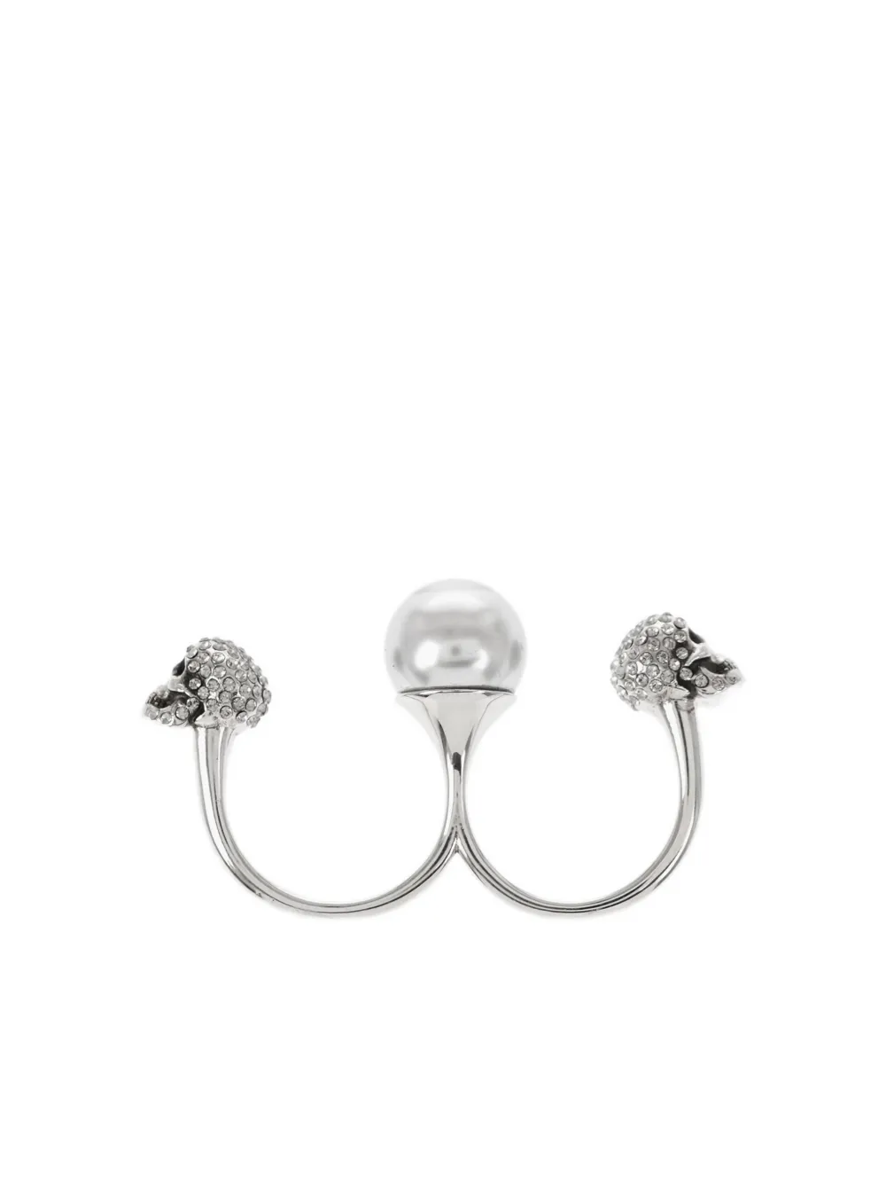 Alexander Mcqueen Skull Double Ring