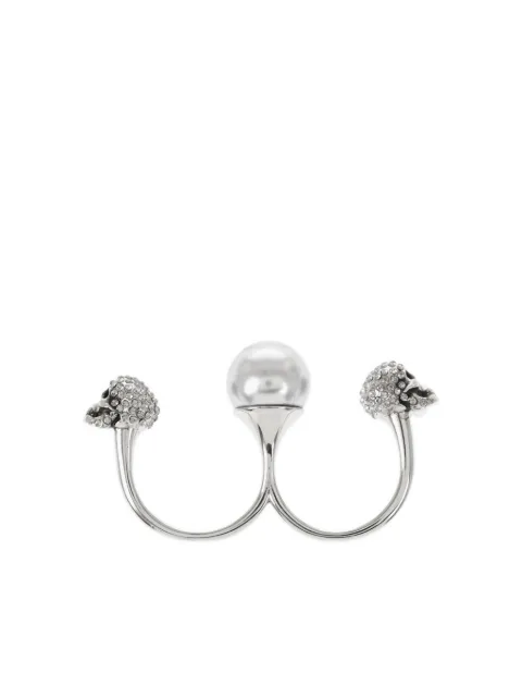 Alexander McQueen Skull double ring 