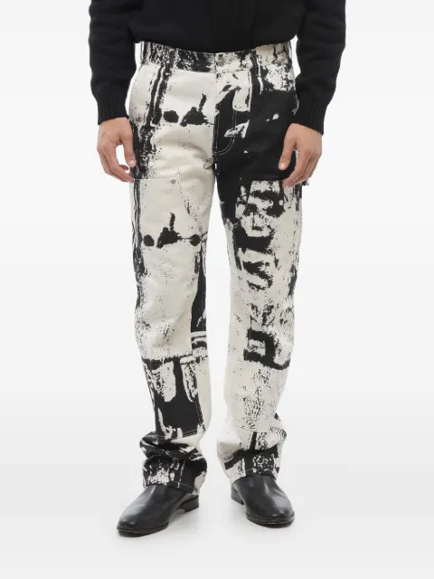 Alexander McQueen skull-print jeans