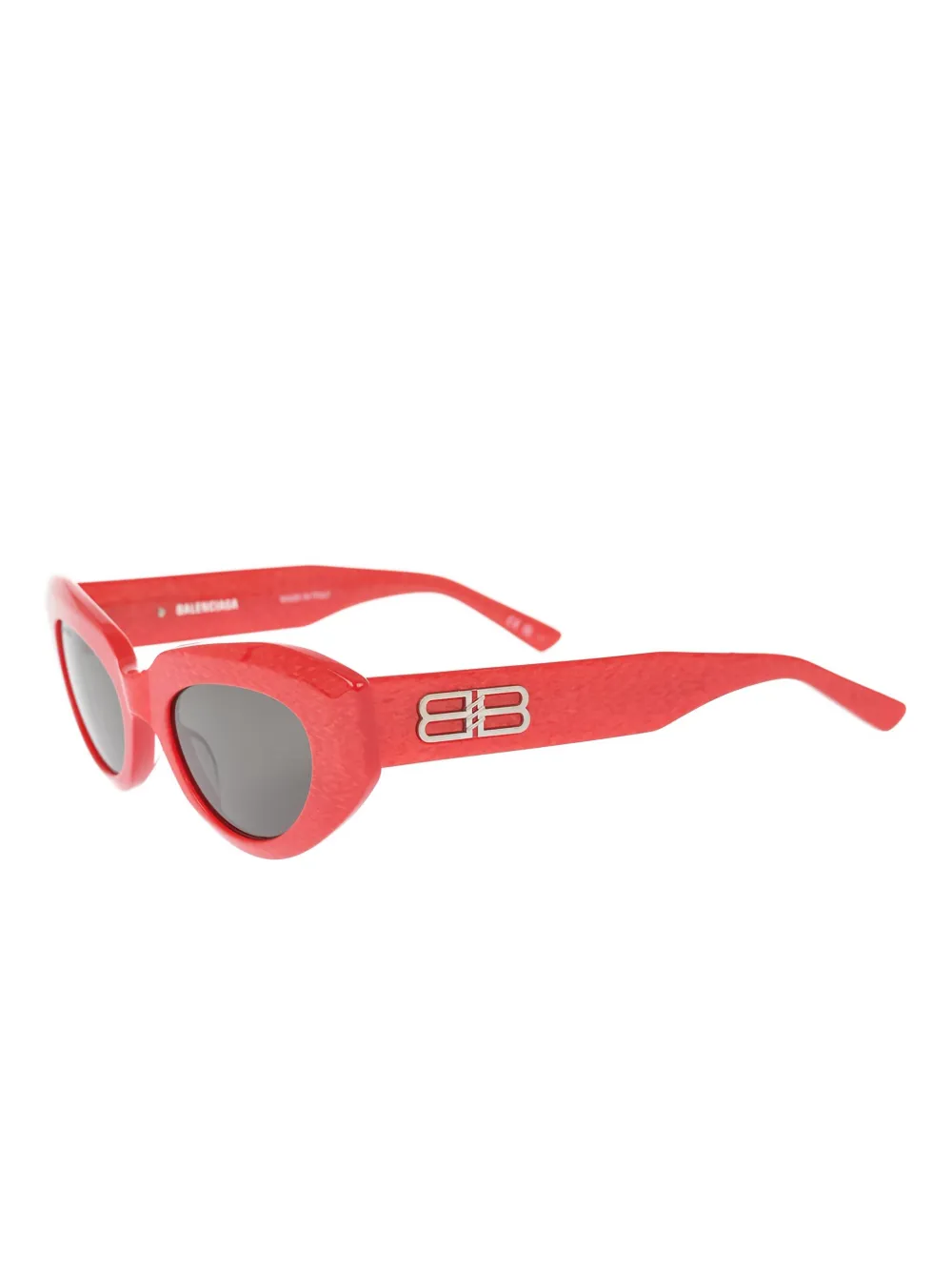 Balenciaga Eyewear Zonnebril met ovalen montuur - Rood