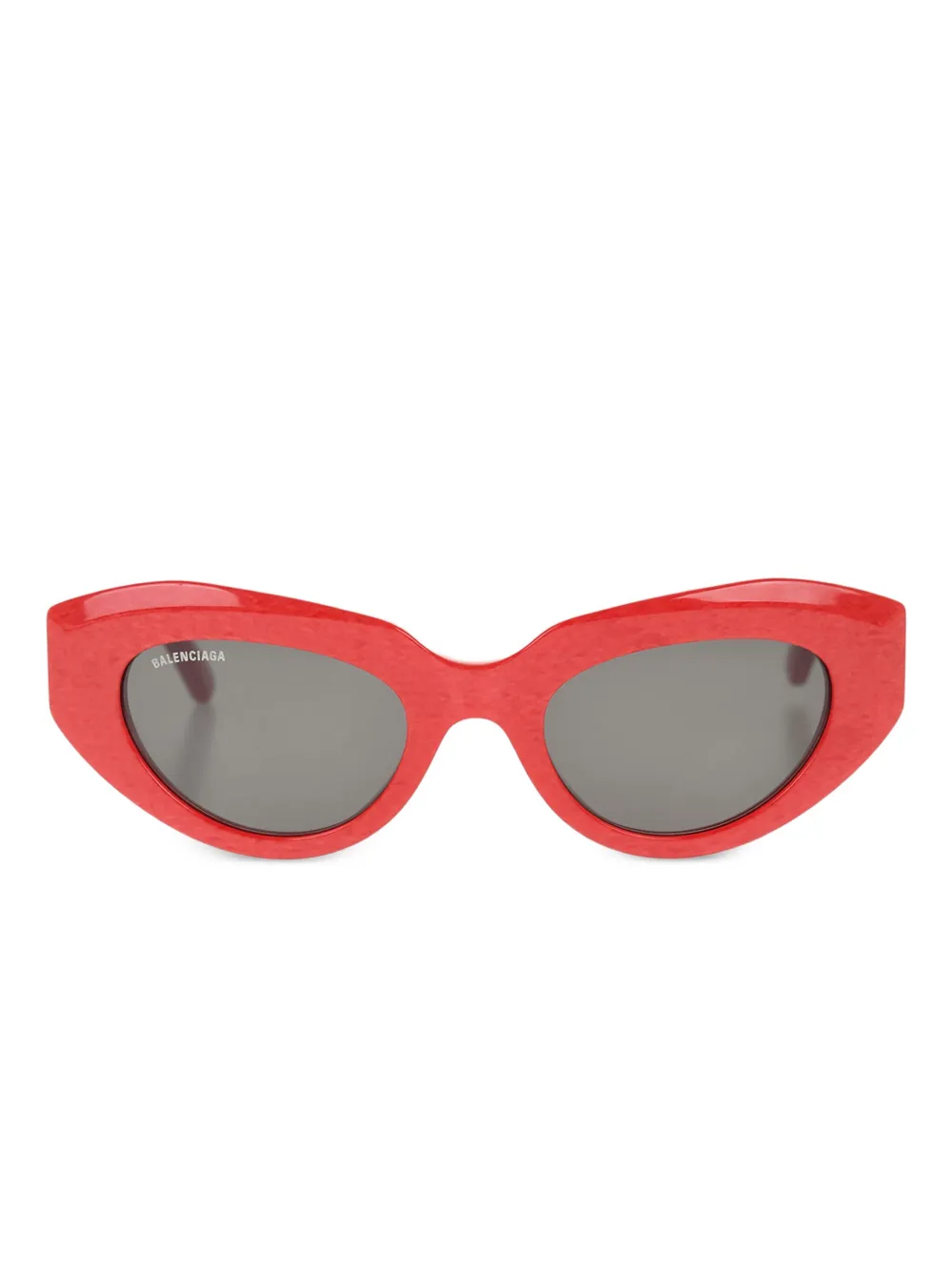 Balenciaga Eyewear Occhiali da sole ovali - Rosso