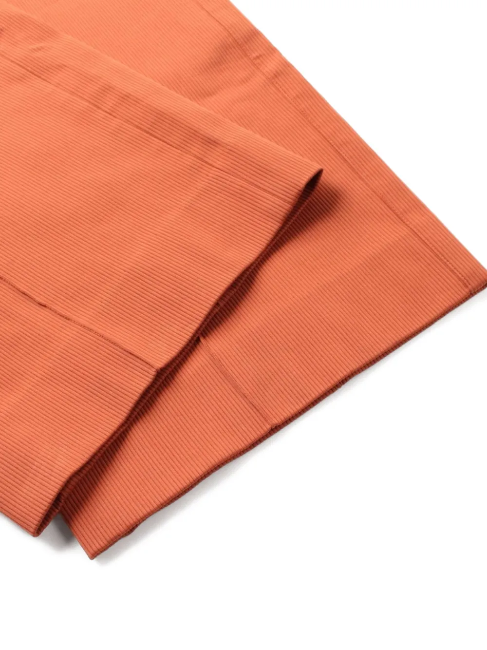Pre-owned Hermes 2010s Corduroy Trousers In Orange