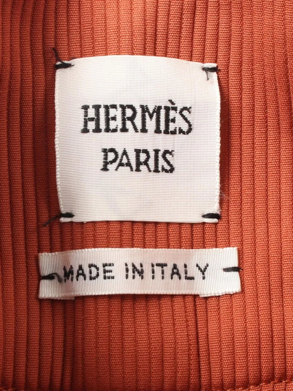 Pre-owned Hermes 2010s Corduroy Trousers In Orange