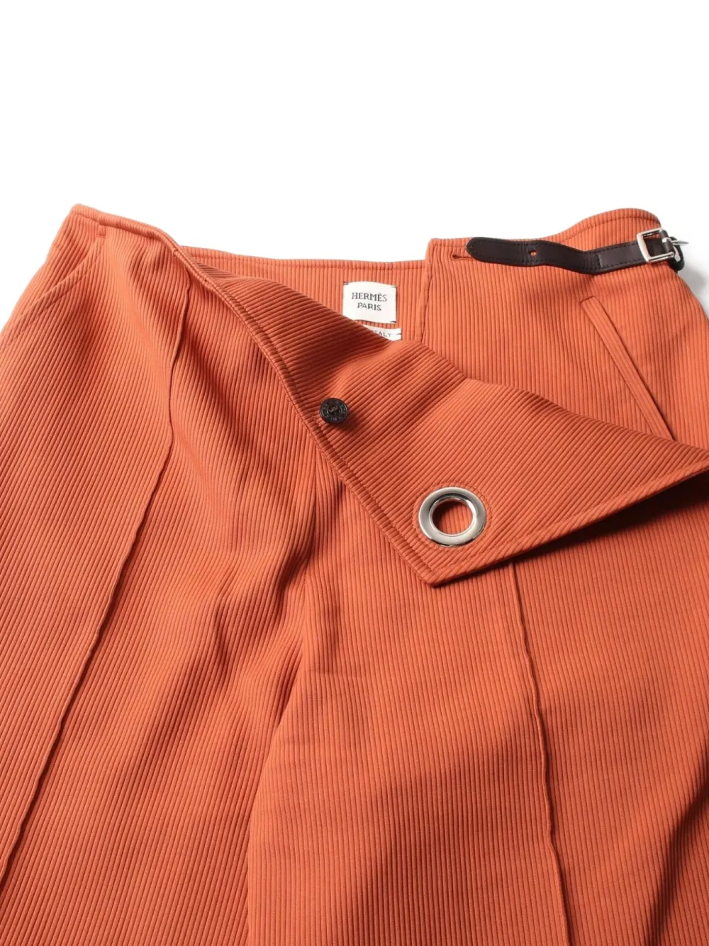 Pre-owned Hermes 2010s Corduroy Trousers In Orange