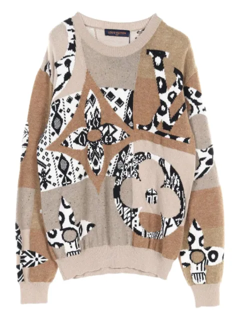 Louis Vuitton Pre-Owned suéter de tejido fair isle 2020