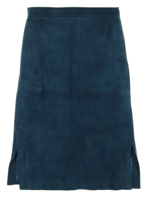 Gucci Pre-Owned 2000s suede midi skirt