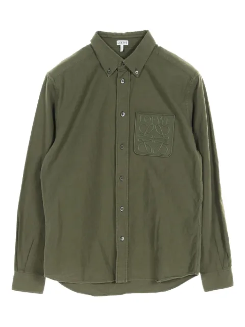 Loewe Pre-Owned camisa de algodón con anagrama 2000