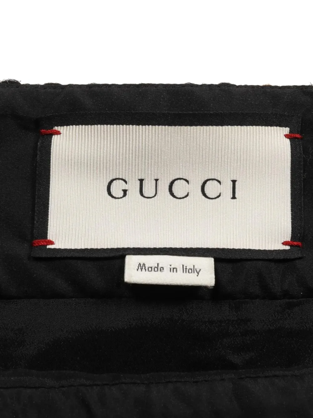 Gucci Pre-Owned Gonna Double G in tweed anni 2000