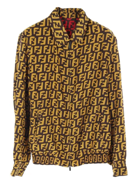 Fendi Pre-Owned chamarra con logo FF estampado 2000